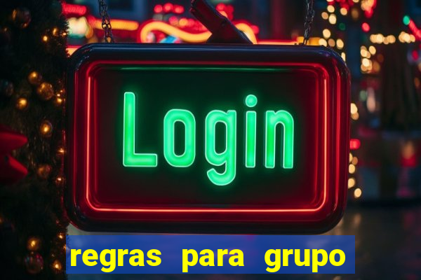 regras para grupo de futebol no whatsapp